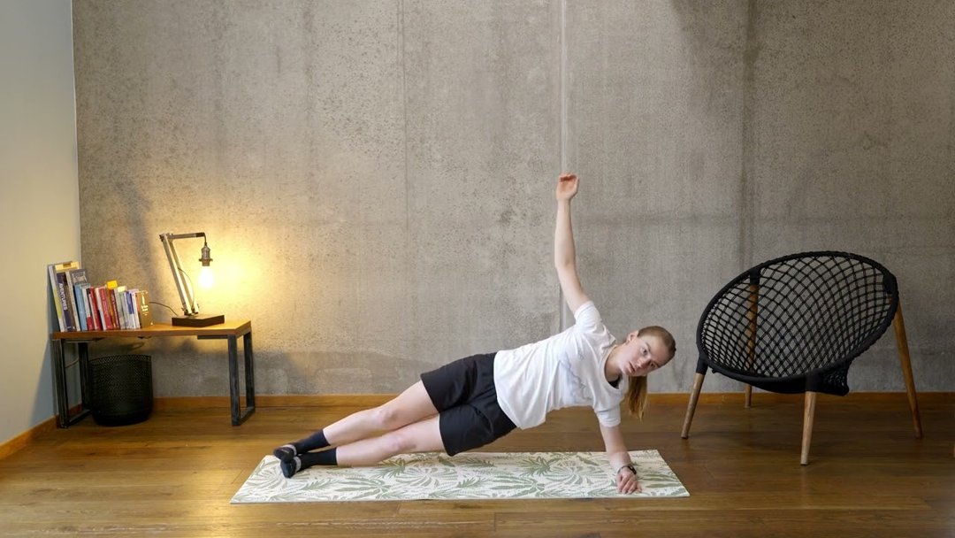 Gainage latéral avec rotation